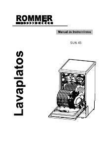 Manual de uso Rommer Sun 45 Lavavajillas