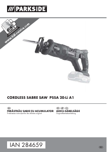 Manual Parkside IAN 284659 Ferăstrău cu piston