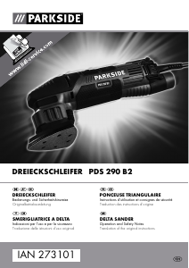 Manuale Parkside PDS 290 B2 Levigatrice a delta