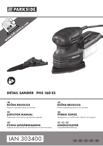 Manual Parkside PHS 160 E5 Şlefuitor delta