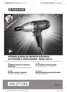 Manual Parkside PDSSE 450 A1 Impact Wrench