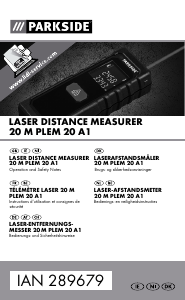 Mode d’emploi Parkside PLEM 20 A1 Mètre de distance au laser