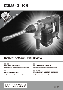 Instrukcja Parkside PBH 1500 C3 Młotowiertarka