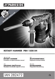 Manual Parkside PBS 1500 D4 Rotary Hammer