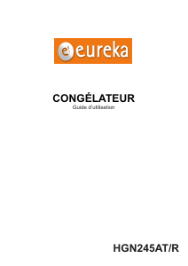 Mode d’emploi Eureka HGN245AT/R Congélateur