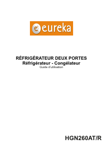 Mode d’emploi Eureka HGN260AT/R Réfrigérateur combiné