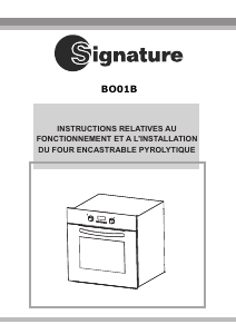 Mode d’emploi Signature BO01B Four