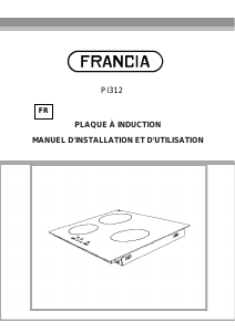 Mode d’emploi Francia PI312 Table de cuisson