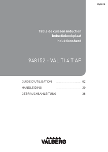 Mode d’emploi Valberg VAL TI 4 T AF Table de cuisson