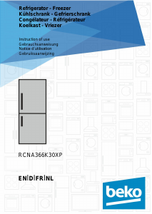 Bruksanvisning BEKO RCNA366K30XP Kyl-frys