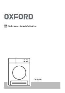 Mode d’emploi Oxford OXSL8HP Sèche-linge