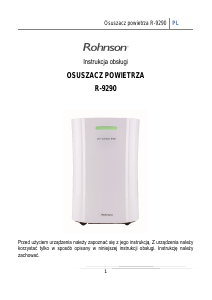 Instrukcja Rohnson R-9290 Osuszacz