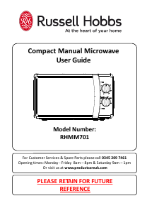 Handleiding Russell Hobbs RHMM701S Magnetron