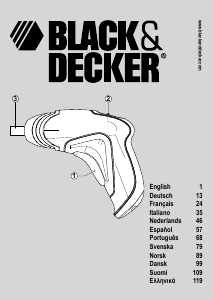 Mode d’emploi Black and Decker KC360LN Visseuse