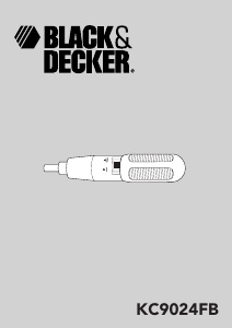 Manual de uso Black and Decker KC9024 Atornillador