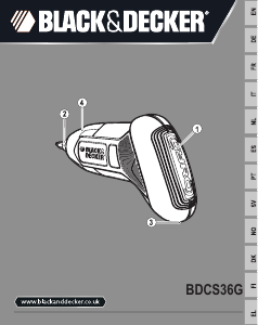 Manual de uso Black and Decker BDCS36G Atornillador