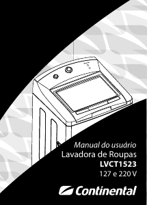 Manual Continental LVCT1523 Máquina de lavar roupa