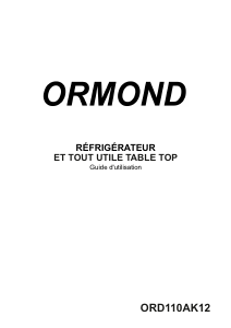 Mode d’emploi Ormond ORD110AK12 Réfrigérateur