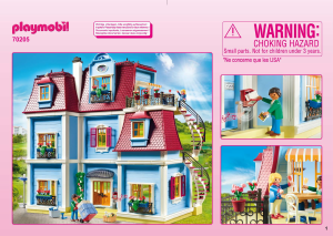 Manual Playmobil set 70205 Modern House Casa Grande das Bonecas