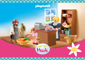 Manuale Playmobil set 70257 Heidi Negozio della famiglia Keller