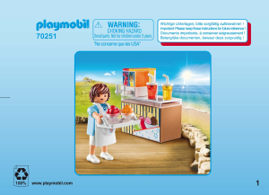 Manuale Playmobil set 70251 Special Venditore di gelati e granite