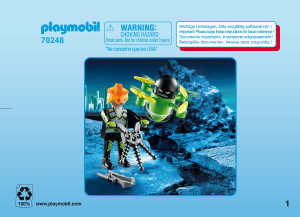 Handleiding Playmobil set 70248 Special Agent met drone