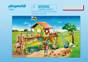 Manual de uso Playmobil set 70281 City Life Parque infantil aventura
