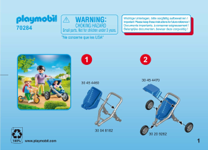 Manuale Playmobil set 70284 City Life Mamma con bambini