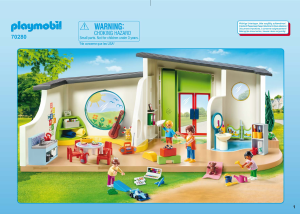 Manual Playmobil set 70280 City Life Infantário arco-íris