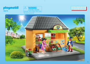 Brugsanvisning Playmobil set 70375 City Life Mit supermarked