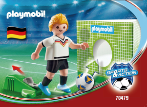 Manual Playmobil set 70479 Sports Soccer Player Germany