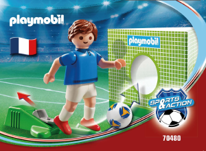 Manual Playmobil set 70480 Sports Soccer Player France