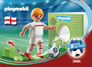 Instrukcja Playmobil set 70484 Sports Piłkarz reprezentacji Anglii