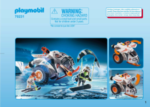 Manual Playmobil set 70231 Top Agents Snow vehicle