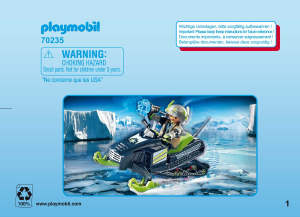 Manual de uso Playmobil set 70235 Top Agents Arctic rebels moto hielo