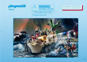 Manuale Playmobil set 70413 Pirates Avamposto della Marina Reale