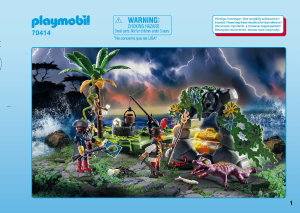 Manual Playmobil set 70414 Pirates Treasure hideout
