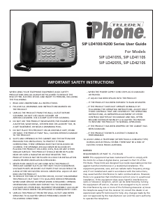Manual Teledex SIP LD4205S iPhone Phone