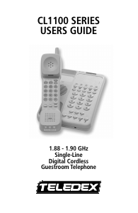 Manual Teledex CL1111 Phone