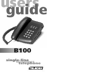 Manual Teledex B100 Phone