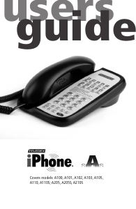 Manual Teledex A210S Phone