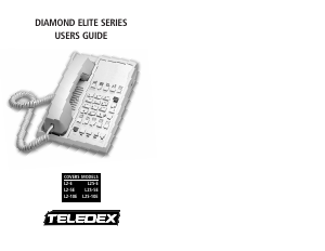 Manual Teledex L2-5E Diamond Elite Phone