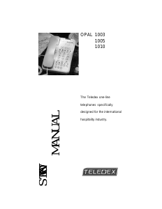 Manual Teledex Opal 1003 Phone