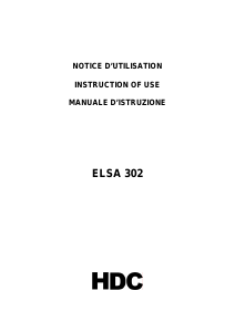 Mode d’emploi HDC ELSA302 Table de cuisson