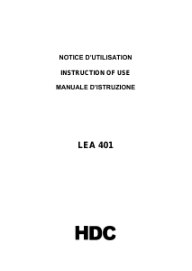 Manuale HDC LEA401 Piano cottura