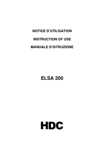 Manuale HDC ELSA200 Piano cottura
