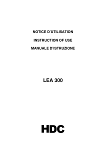 Mode d’emploi HDC LEA300 Table de cuisson