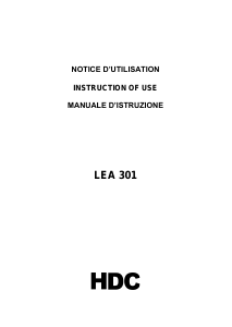 Mode d’emploi HDC LEA301 Table de cuisson