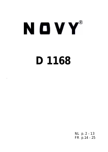 Handleiding Novy D 1168 Kookplaat