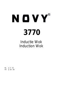 Handleiding Novy 3770 Kookplaat